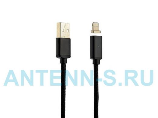 Шнур USB / Lightning (iPhone) AVS (1м) магнитный IP-M5 (блистер)