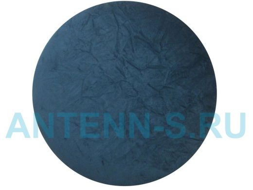 Сиденье для табурета "TABURETTO-14919" диаметр 310мм тёмно-синий, велюр