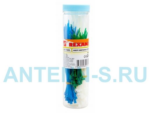 Набор хомутов цветных пластиковых НХ-1 REXANT