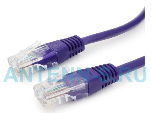 Патч-корд Cablexpert PP12-2M/V кат.5e, 2м, UTP литой, многожильный (фиолетовый) PP12-2M/V