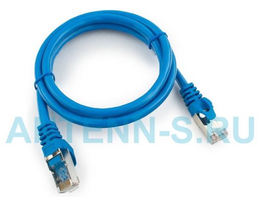 Патч-корд Cablexpert кат.6, 1м, FTP литой, многожильный (синий) PP6-1M/B