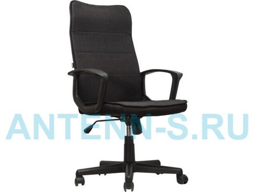 Кресло офисное "ABBIKUS-77688", черное, ткань, регулировка высоты, гидролифт, колёса, наклон