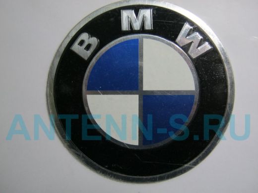 Эмблемма круглая "алюминий" знак BMW 7,1x7,1 см