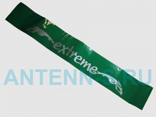 наклейка Светофильтр "Extreme" рисунок №1, наружная, (цвет серебряный), 20х130 см, зеленый фон