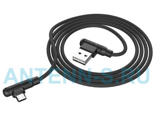 Кабель микро USB (AM/microBM)  HOCO X46 USB 2.4A HOCO Черный (microUSB) 1м