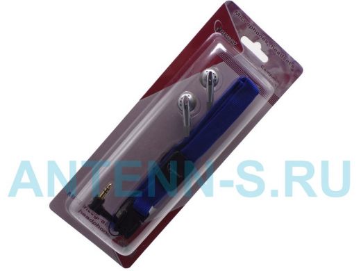 Наушники MP3A-HS-HB1 Gembird , вкладыши, для MP3, красный ремешок
