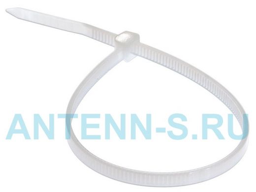 300х4мм кабельный хомут (стяжка нейлонoвая) nylon белая (100 шт) REXANT