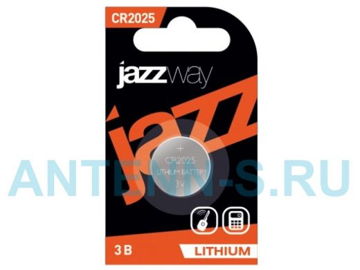 Элементы питания  CR2025  JAZZway, Bl-1