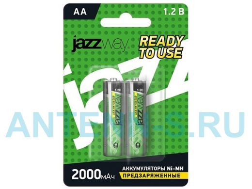 Аккумулятор AA 2000 mAh 1,2В JAZZway Ni-Mh BL-2 (цена за 1 элемент)