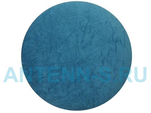 Сиденье для табурета "TABURETTO-14917" диаметр 310мм синий, велюр