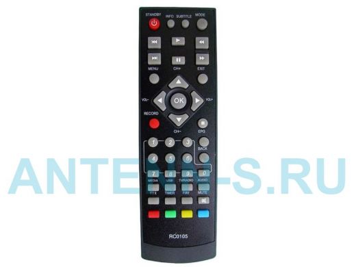 Пульт BBK RC0105 "PLT-20446" DVB-T2 (STB-105) ic HD (HRM1303 код 059)