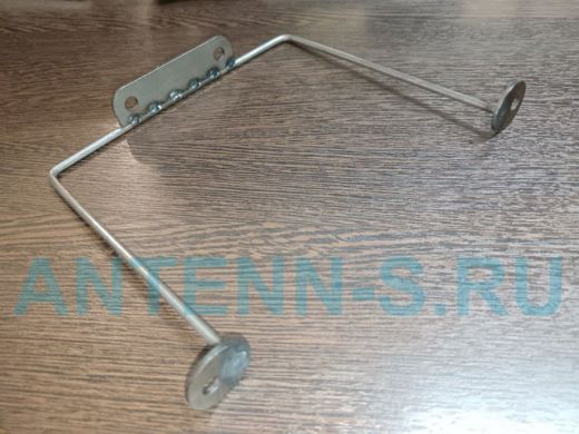 Кронштейн для подвесной полки, высота 15см, ширина 17см, черный НАБОР 1шт 