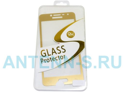 Стекло защитное Honor 6Х, Full Glass - Base G, золотистое