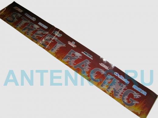 Наклейка Светофильтр "Street Racing" наружная полноцветная, 20х130 см, красный фон