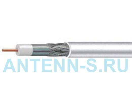 Mediaflex  RG6  M660BV 1,02 mm CCS, оплетка 64x0,12 mm AL, оболочка PVC белый, бухта 100 м