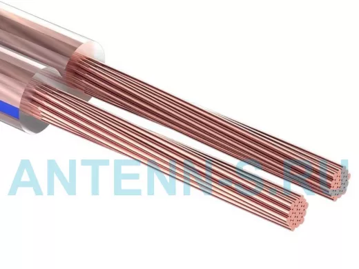 Кабель акустический прозрачный 2х4,0 мм.кв. Blue Line 100m  PROconnect