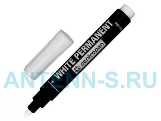 Белый маркер для промышленной маркировки, 2,5 мм, круглый наконечник, 8586/Б