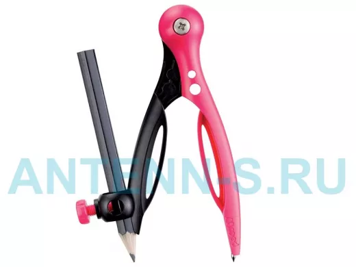 Циркуль (Франция) "Essentials", 120 мм "BR-102605", пластиковый, универсальный, держатель+карандаш