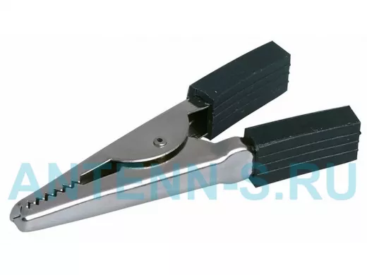 Зажим "крокодил" черный 5А (52мм)