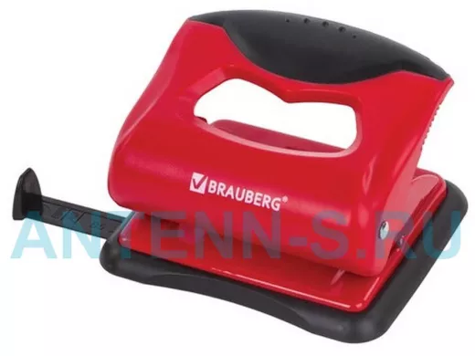 Дырокол "BR-111927" "JET PRO", до 20 листов, красно-черный