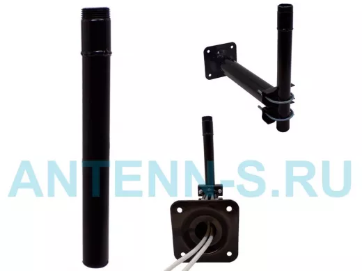 Труба для мачтовых кронштейнов "PANELTUBE  300-G3/4BK" ЧЁРНЫЙ 0,3м, диам. 32мм, резьба G3/4 дюйма