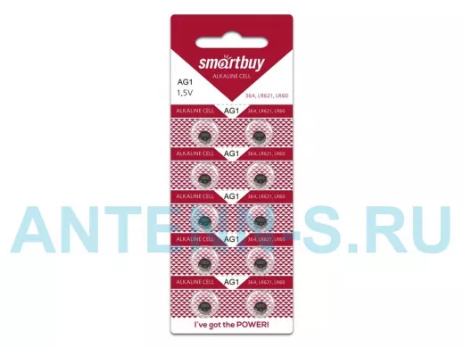 Элемент питания AG1  SMARTBUY AG1 BL10 (10/2000)