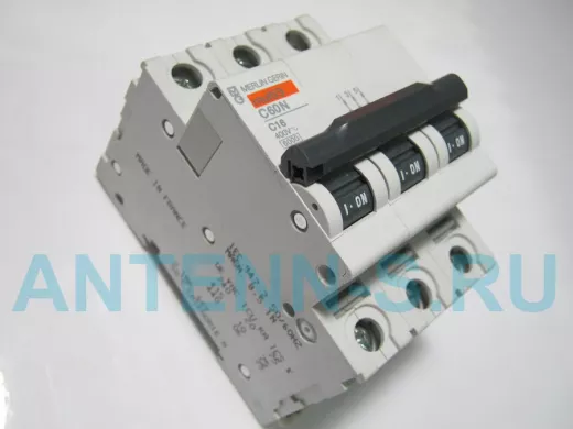 C16 автомат 16А 400В трёхфазный C60N multi9 MERLIN GERIN "Schneider Electric" 24350