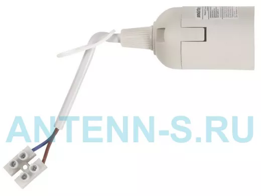 Патрон Е27 пластиковый подвесной с клеммной колодкой, белый (SBE-LHP-tbw-E27)