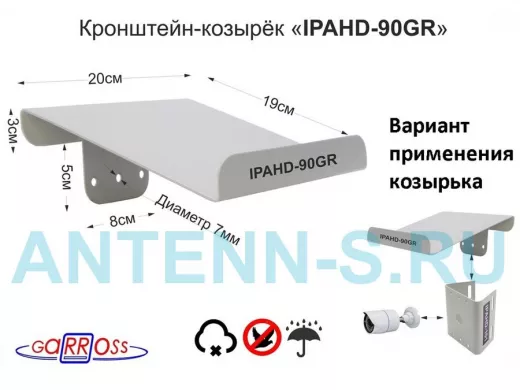 Козырёк для камер видеонаблюдения 