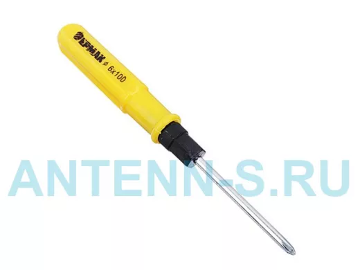 Отвертка 2 в 1 "Ермак"  6 х 100мм  (+-)  651-185 "перевёртыш" (эконом)