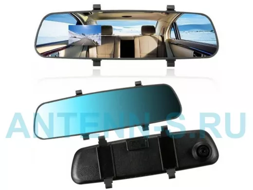 Автовидеорегистратор зеркало "ABBIKUS-126540" видео 1920х1080, карта до 32 Гб