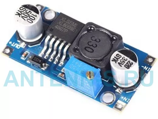Модуль DC-DC повышающий вход 3,0-32V - вых. 5,0-35V, до 4А (на XL6009E1)  "BP-129319"