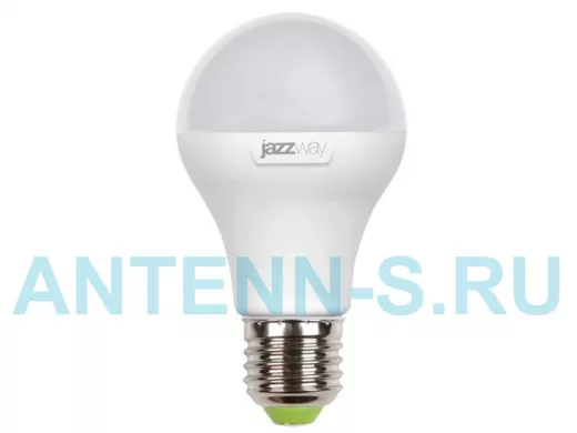 Светодиодная лампа A60 Е27  7W 4000K  JazzWay PLED-ECO  580Lm, аналог 60Вт, 230/50
