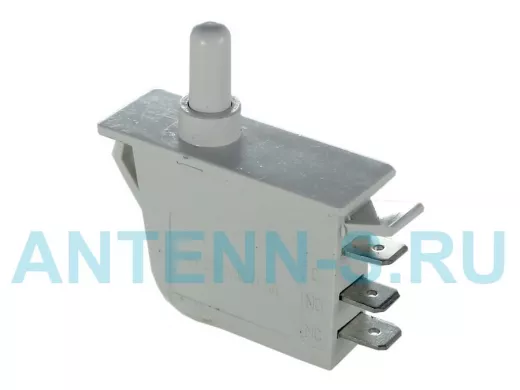 Перекл-Кнопка  JHZ-6 прямоуг. (41x15х17мм) без фикс. вертик. 3 выв. (220В/0,25А)