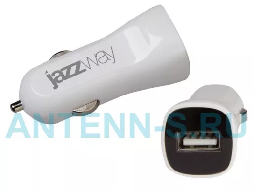 Автомобильный адаптер JAZZway auto IP-1000 USB 1A (1x5v-USB) от прикуривателя 12-24В