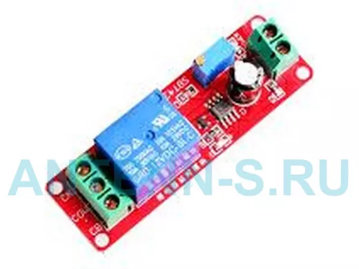 Релейный таймер (задержка вкл.) 0-10сек, DC 12V, P = 2200W