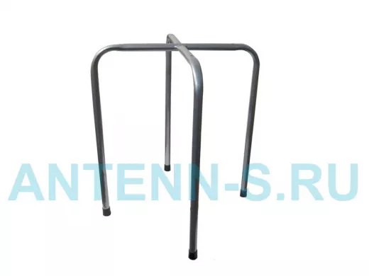 Каркас для табурета "TABURETTO-14904" серебристый с колпачками и отверст.для крепления сиденья, 16мм