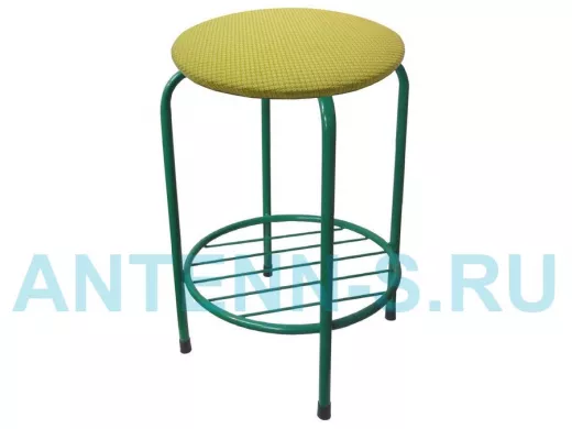 Табурет с подставкой для ног и полкой 