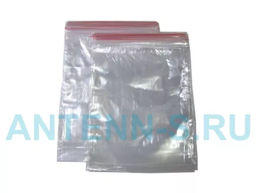 Пакет с защёлкой (замком)  250х350мм, "PKT-16698" грипперы с заст Zip-Lock 100шт (цена за 1шт)