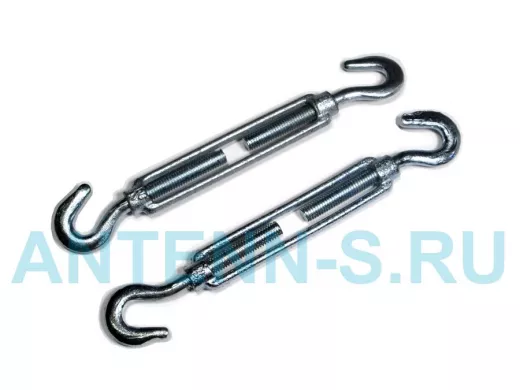 Талреп, крюк-крюк, цинк DIN 1480 М8 (30 шт)  в упаковке 30шт, вес 1шт г, цена за 1шт