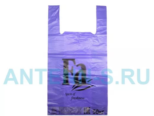 Пакет майка ПНД 30х16х57 30мкм FA фиолетовая (200шт./уп) (цена за 1шт)