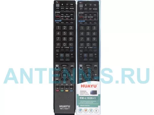 Телевиз. пульт HUAYU (for SHARP) RM-L1026  в корпусе GA841WJSA  универсальный для LCDTV