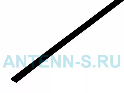 Термоусадка 4.0 / 2.0 мм 1м черная  R20-4006