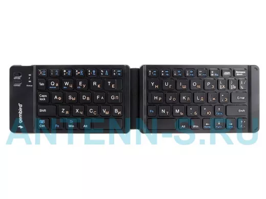 Беспроводная клавиатура Gembird KBW-6, 67кн., Bluetooth, складная, ультра тонкая