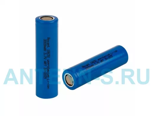 Аккумулятор 18650 3000мАч 3.7В  Rexant unprotected Li-ion