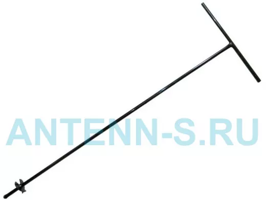 "PODPORA  VRTAK 12M" ЧЁРНЫЙ бур с клином, д.52мм, высота 1м, для заборов PODPORA-VYSOKY, OBROVSKA