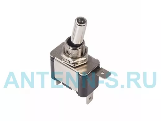 Тумблер 12V 20А (3c) ON-OFF однополюсный  с синей LED подсветкой  REXANT