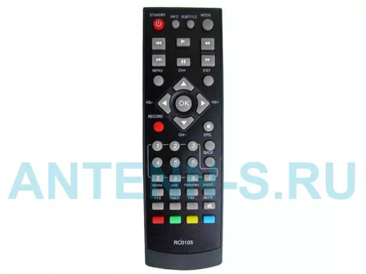 Пульт BBK RC0105 "PLT-20446" DVB-T2 (STB-105) ic HD (HRM1303 код 059)