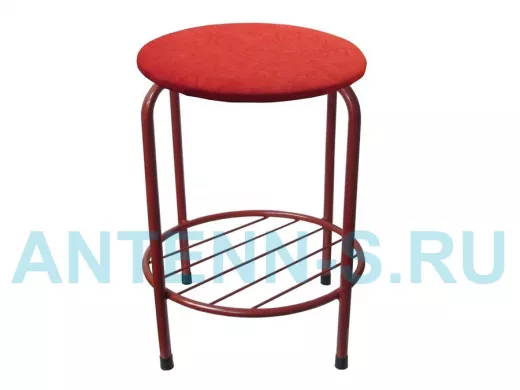 Табурет с подставкой для ног и полкой 