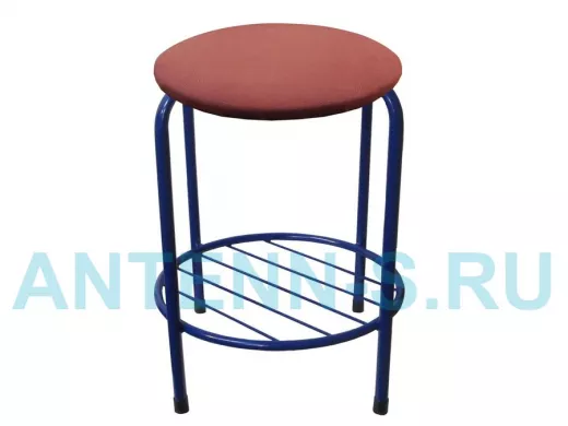 Табурет с подставкой для ног и полкой 